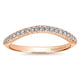 Wedding Band 14k Pink Gold Diamond