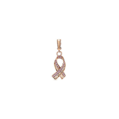 14k Pink Gold Pink Sapphire Fashion Pendant