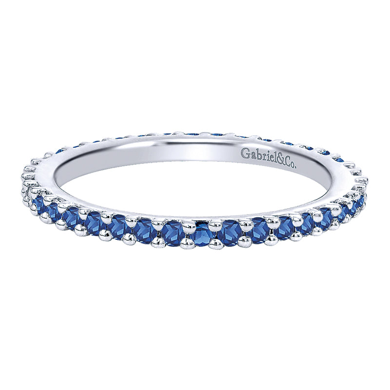 Anniversary Band 14k White Gold Stackable