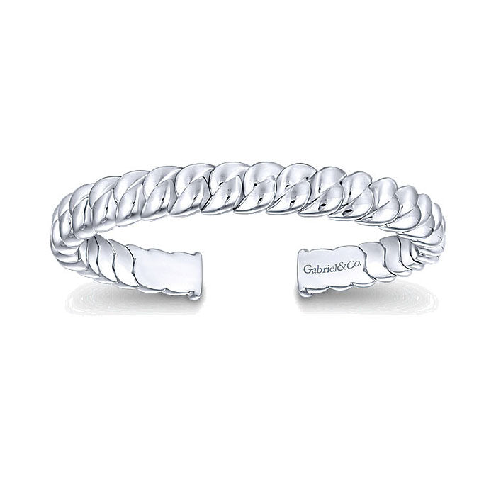 14k White Gold Bangle