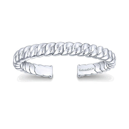 14k White Gold Bangle