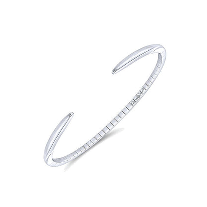 14k White Gold Bangle