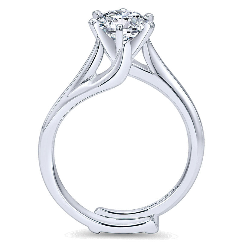 14K White Gold Bypass 14K White Gold Engagement Ring ER10482W4Jjj