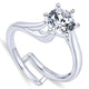 14K White Gold Bypass 14K White Gold Engagement Ring ER10482W4Jjj