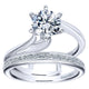 14K White Gold Bypass 14K White Gold Engagement Ring ER10482W4Jjj
