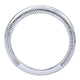 Wedding Band 14k White Gold Curved