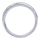 Wedding Band 14k White Gold Curved