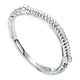 Wedding Band 14k White Gold Curved