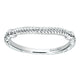 Wedding Band 14k White Gold Curved
