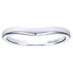 Wedding Band 14k White Gold Curved