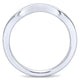 Wedding Band 14k White Gold Curved