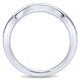 Wedding Band 14k White Gold Curved