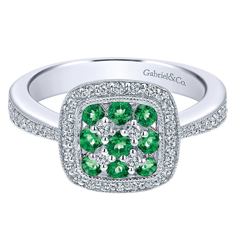 Ladies' Ring 14k White Gold Lusso Color Fashion
