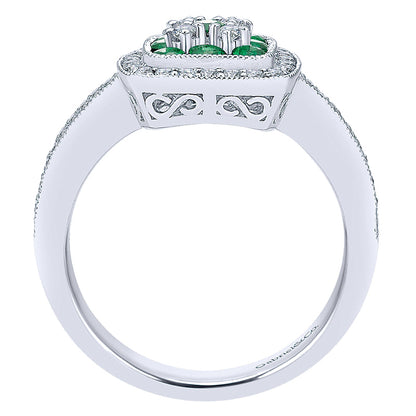 Ladies' Ring 14k White Gold Lusso Color Fashion