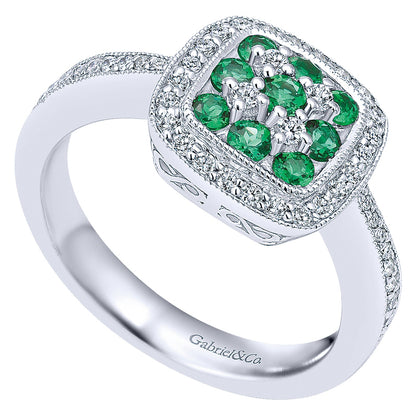 Ladies' Ring 14k White Gold Lusso Color Fashion