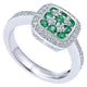Ladies' Ring 14k White Gold Lusso Color Fashion