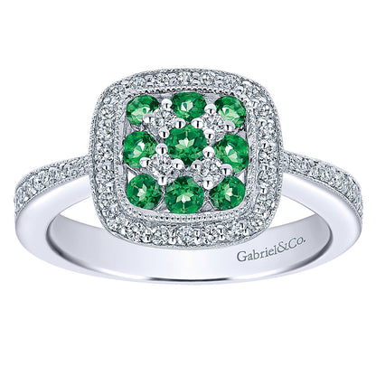Ladies' Ring 14k White Gold Lusso Color Fashion