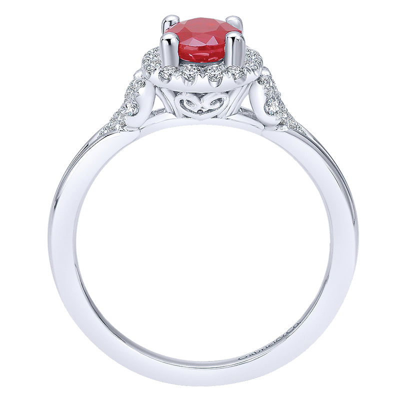 Ladies' Ring 14k White Gold Lusso Color Fashion