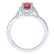Ladies' Ring 14k White Gold Lusso Color Fashion