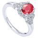 Ladies' Ring 14k White Gold Lusso Color Fashion