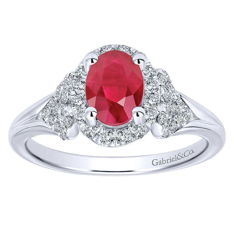 Ladies' Ring 14k White Gold Lusso Color Fashion