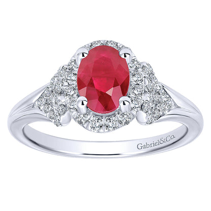 Ladies' Ring 14k White Gold Lusso Color Fashion