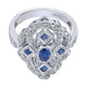 Ladies' Ring 14k White Gold Victorian Fashion
