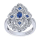Ladies' Ring 14k White Gold Victorian Fashion