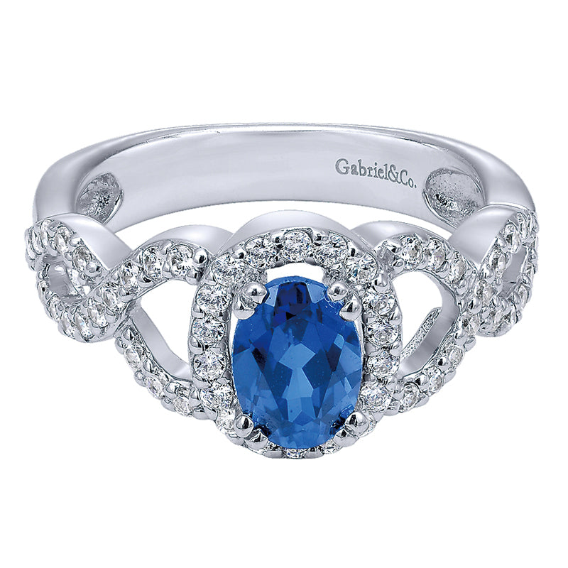Ladies' Ring 14k White Gold Lusso Color Fashion