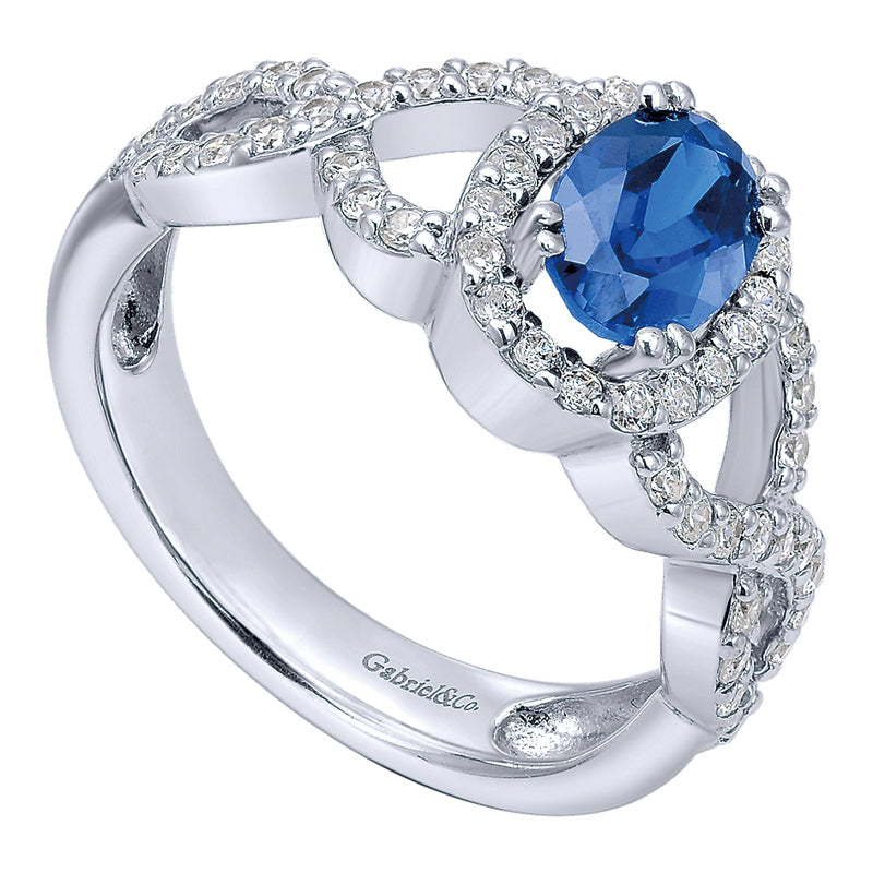 Ladies' Ring 14k White Gold Lusso Color Fashion