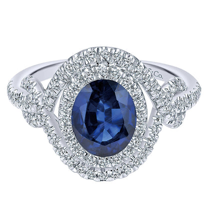 Ladies' Ring 14k White Gold Lusso Color Fashion