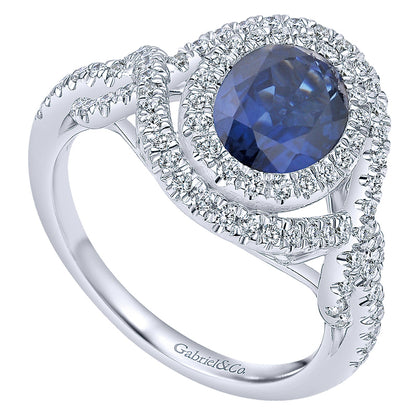 Ladies' Ring 14k White Gold Lusso Color Fashion