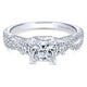 14K White Gold Diamond 3 Stones 14K White Gold Engagement Ring ER12663S3W44Jj