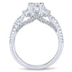 14K White Gold Diamond 3 Stones 14K White Gold Engagement Ring ER12663S3W44Jj