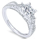 14K White Gold Diamond 3 Stones 14K White Gold Engagement Ring ER12663S3W44Jj