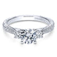 Engagement Ring 14k White Gold Diamond 3 Stones