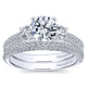 Engagement Ring 14k White Gold Diamond 3 Stones