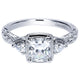 14K White Gold Diamond 3 Stones 14K White Gold Engagement Ring ER8865W44Jj