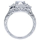 14K White Gold Diamond 3 Stones 14K White Gold Engagement Ring ER8865W44Jj