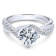 14K White Gold Diamond Bypass 14K White Gold Engagement Ring ER10258W44Jj