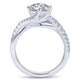 14K White Gold Diamond Bypass 14K White Gold Engagement Ring ER10258W44Jj