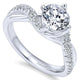 14K White Gold Diamond Bypass 14K White Gold Engagement Ring ER10258W44Jj