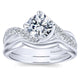 14K White Gold Diamond Bypass 14K White Gold Engagement Ring ER10258W44Jj