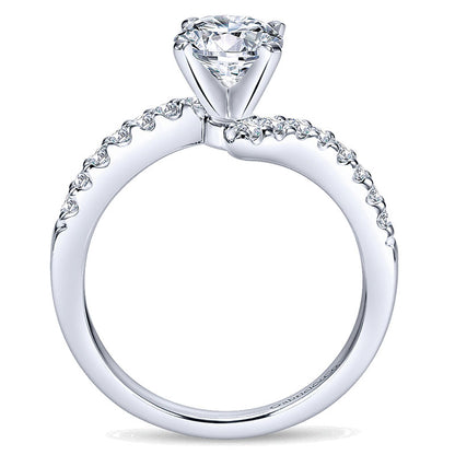 14K White Gold Diamond Bypass 14K White Gold Engagement Ring ER4249W44Jj