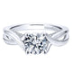 14K White Gold Diamond Criss Cross 14K White Gold Engagement Ring ER12604R4W44Jj