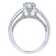 14K White Gold Diamond Criss Cross 14K White Gold Engagement Ring ER12604R4W44Jj