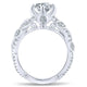 14K White Gold Diamond Criss Cross 14K White Gold Engagement Ring ER12888R4W44Jj