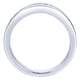 Anniversary Band 14k White Gold Diamond Curved