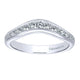 Anniversary Band 14k White Gold Diamond Curved