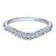 Anniversary Band 14k White Gold Diamond Curved